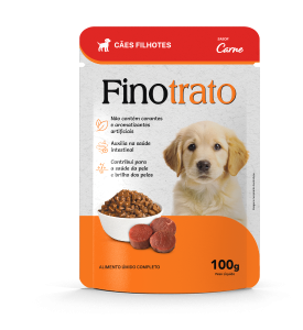 Finotrato Sachê Cães Filhotes Sabor Carne