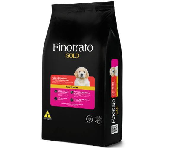 Finotrato Gold Cães Filhotes de Raças Médias e Grandes