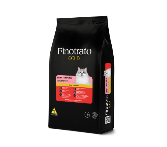 Finotrato Gold Salmão e Frango Gatos Castrados