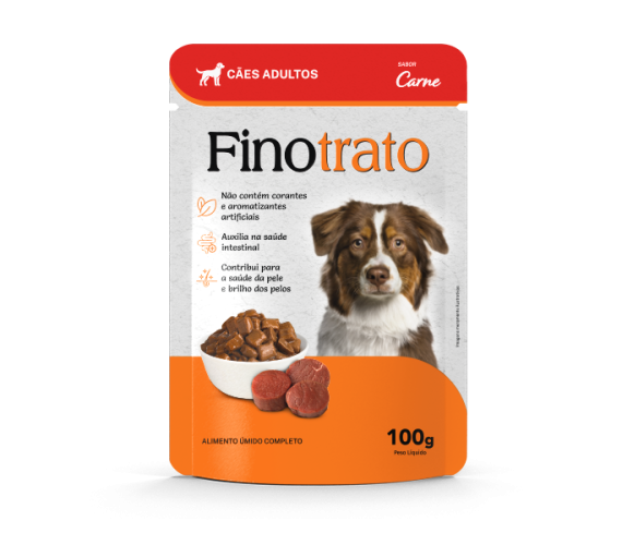 Finotrato Sachê Cães Adultos Sabor Carne